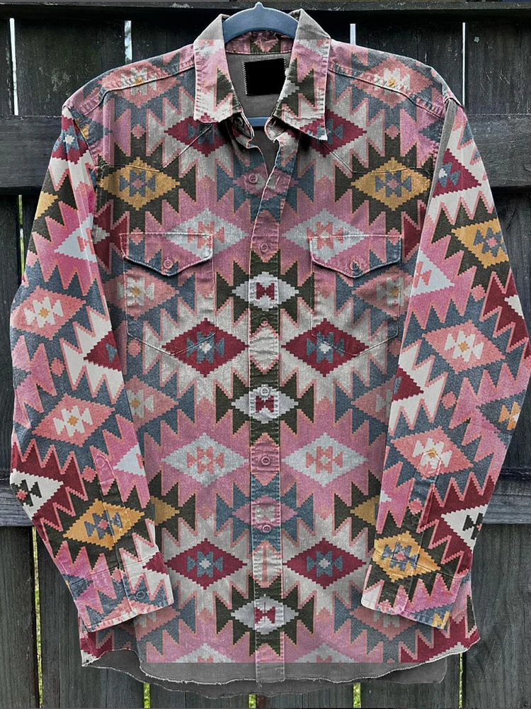 Men's Western Cowboy Buttons Shirt