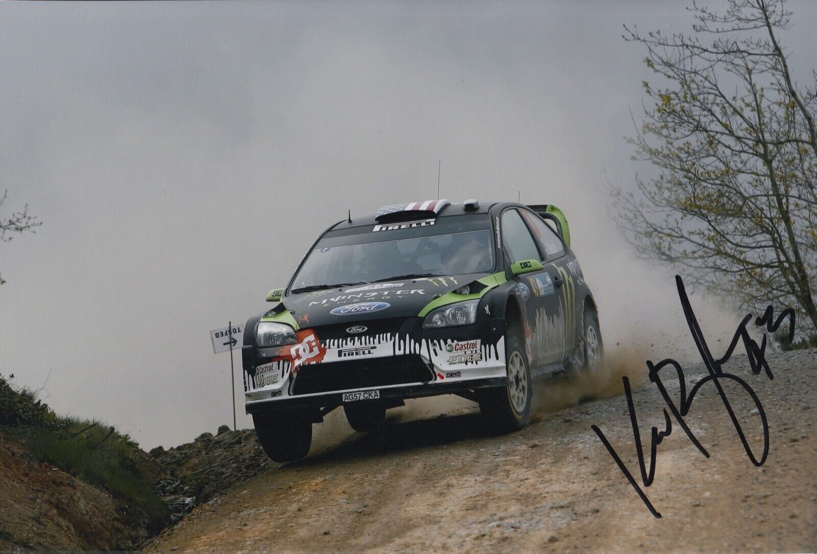 Ken Block Hand Signed 12x8 Photo Poster painting Rally Autograph Ford Fiesta 4