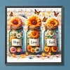 (US Only)Paint By Numbers Kit On Canvas DIY Sunflower Oil Picture Home Wall Decor 40x40cm