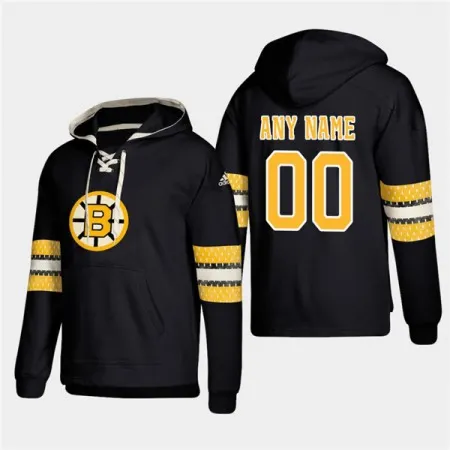 Men's Boston Bruins Active Player Custom Black All Stitched Sweatshirt Hoodie 7IQS