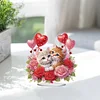 DIY Hugging Cat Acrylic Special Shape Diamond Painting Desktop Ornaments