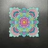 DIY Mandala Diamond Painting Refrigerator Magnet 360 Rotating Diamond Art Magnetic Refrigerator Sticker Double-Layer Rhinestone Refrigerators Stickers for Home Wall Kitchen Decoration