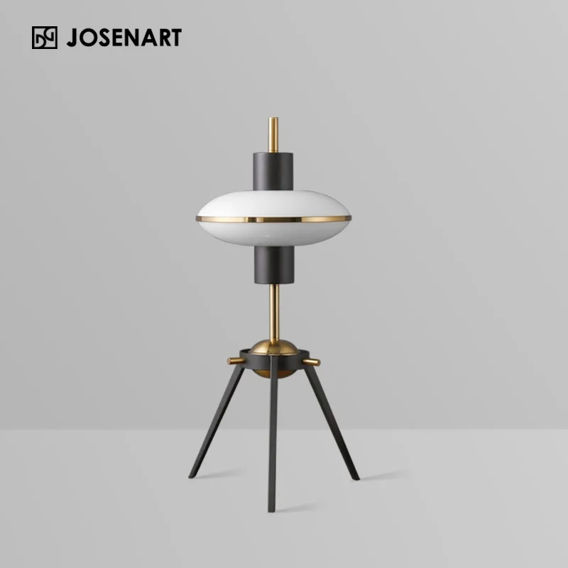 Nordic Minimalist Glass Round Table Lamp JOSENART Josenart