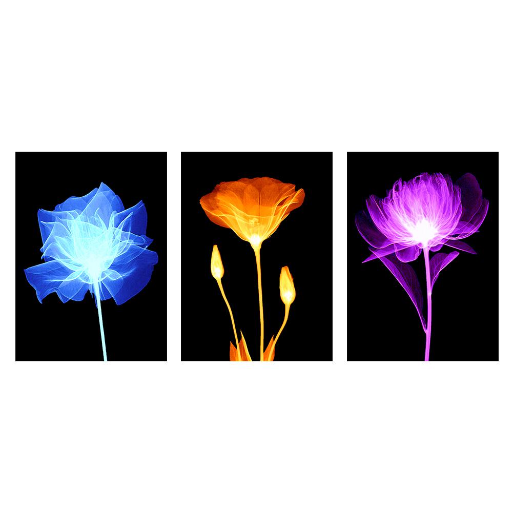 

3pcs Flower - Round Drill Diamond Painting - 95*45CM (Multi Big Size), 501 Original