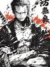 Ink Wash Roronoa Zoro Decorative Painting - ONE PIECE - Xingkong Studio