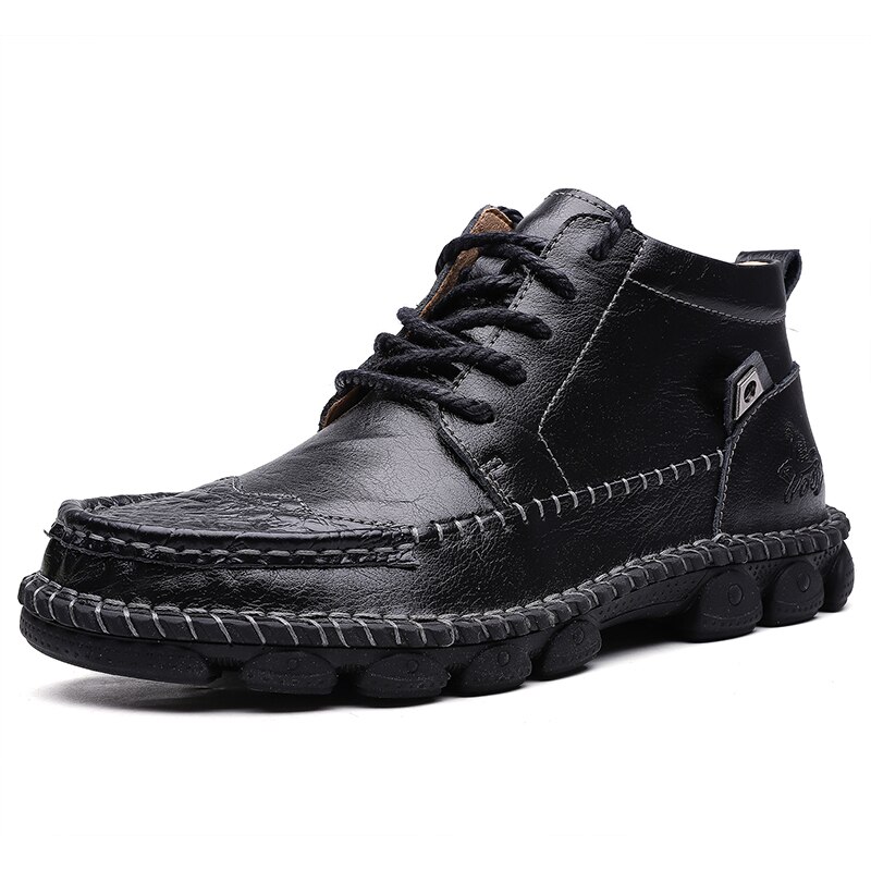 Designer Men's Leather Outdoor Work Walking Ankle Boots | ARKGET