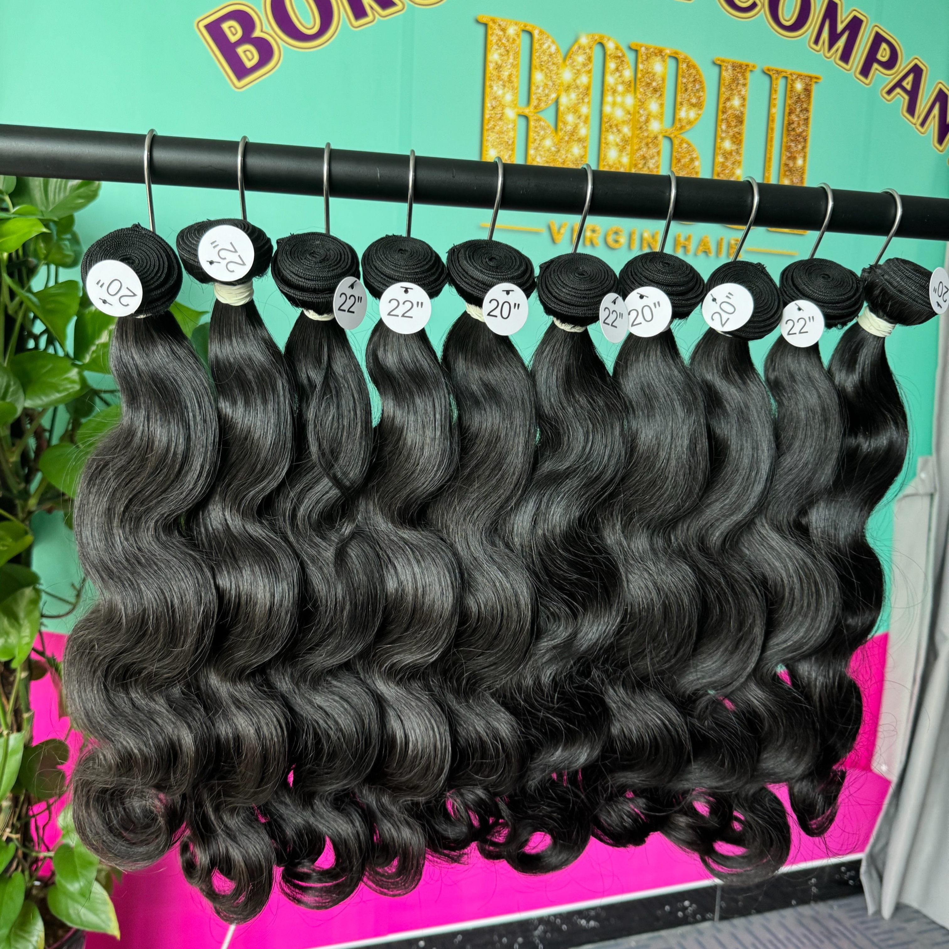 4PCS Body Wave Top Raw Hair Bundles 100% human hair