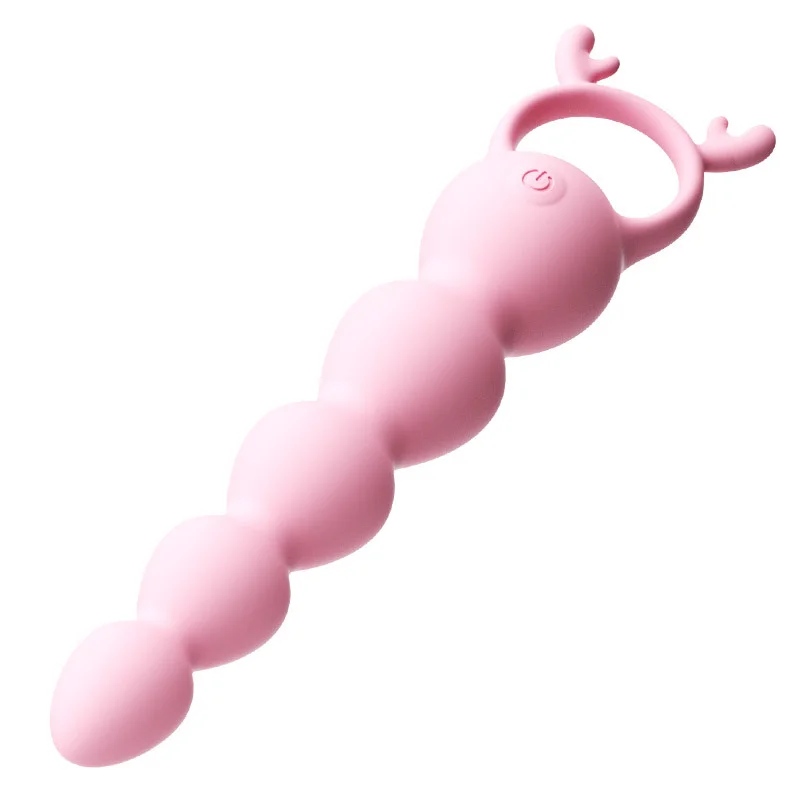 Backyard Pull Ball Female Anal Plug Vibration - Rose Toy
