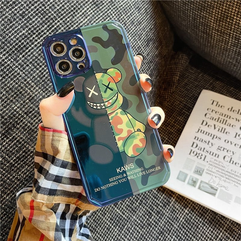 Blue Light Bearbrick Phone Case