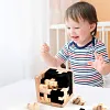 Jeu de casse-t&ecirc;te en forme de cube en bois 3D