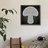 DIY Pearl Painting Mushroom for Home Wall Decor(25x25cm)