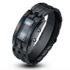 Fashion Bracelet Watch Men Led Digital Watches Casual Sports Black Stainless Steel Electronic Wristwatches