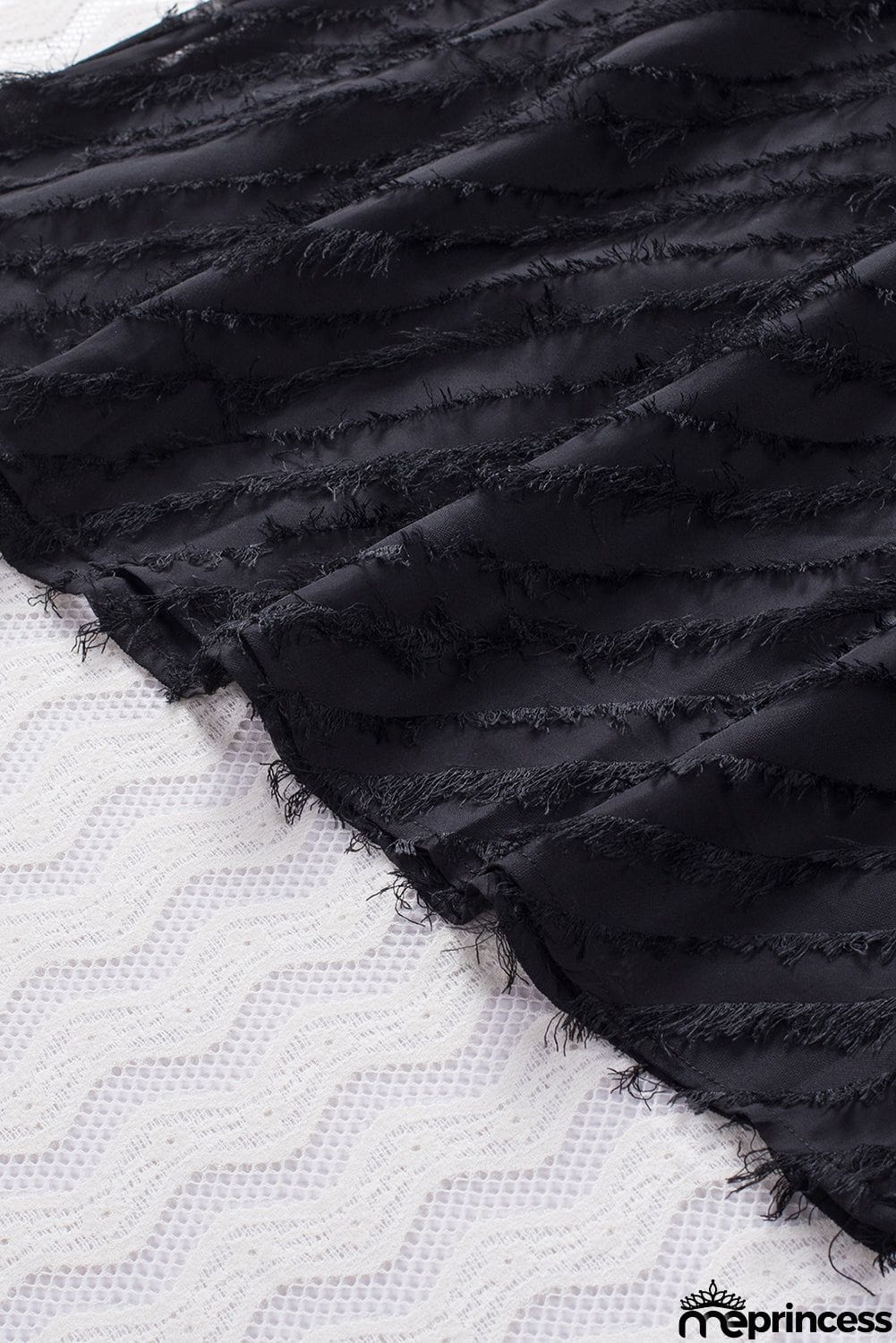 Textured Halter Lace-up Sleeveless Mini Dress