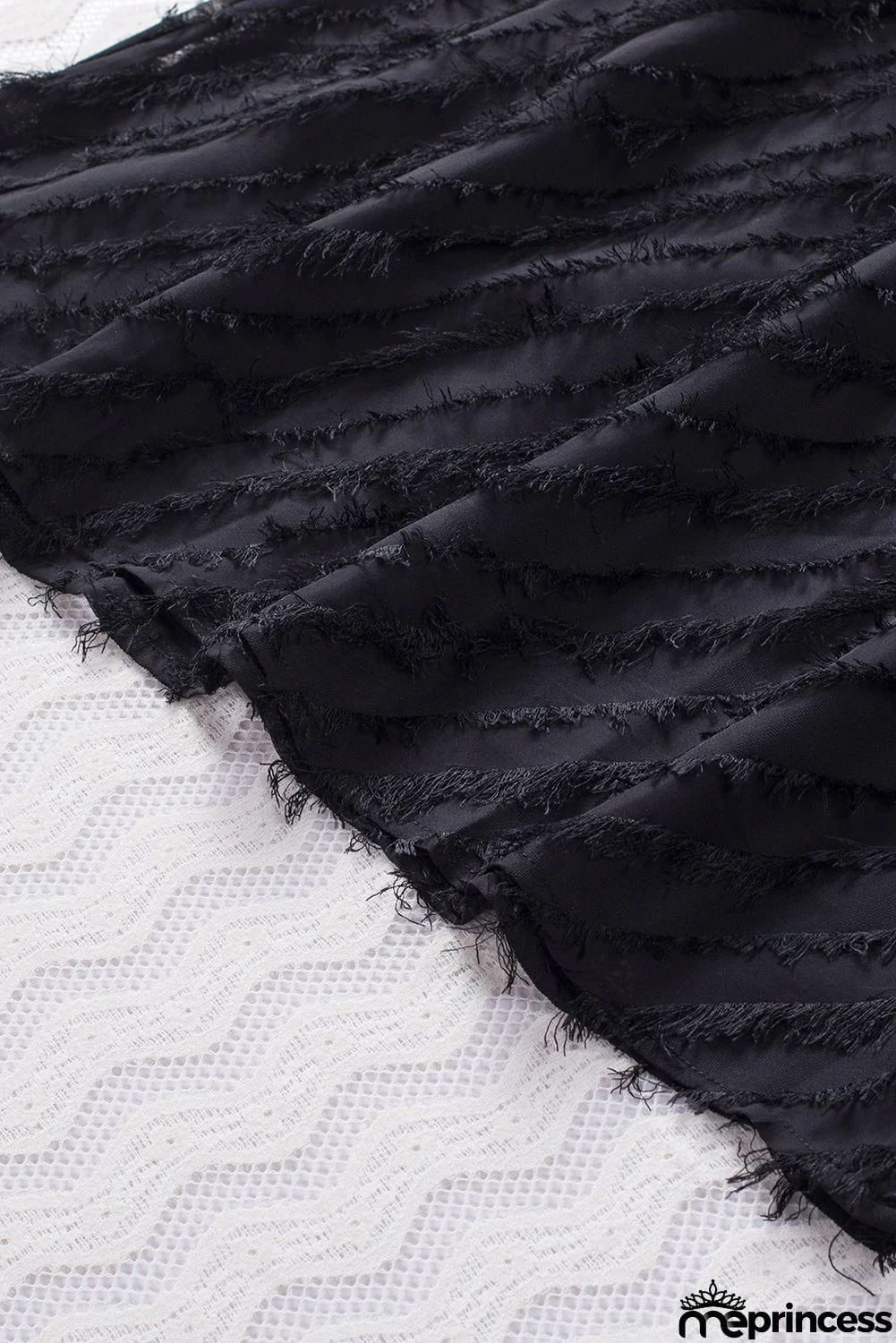 Textured Halter Lace-up Sleeveless Mini Dress