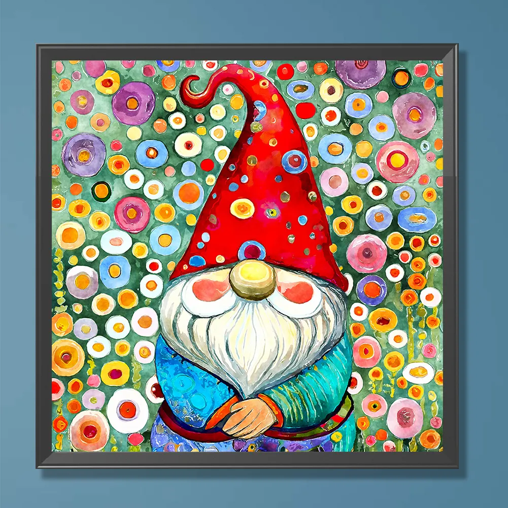 Diamond Painting - Full Round Drill - Garden Gnome(Canvas|30*30cm)