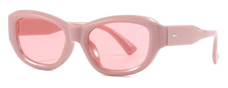 Brand Cat Eye Sunglasses Women Luxury Designer Vintage Black Sun Glasses Female Rice Nail Small Frame Traveling Glsses