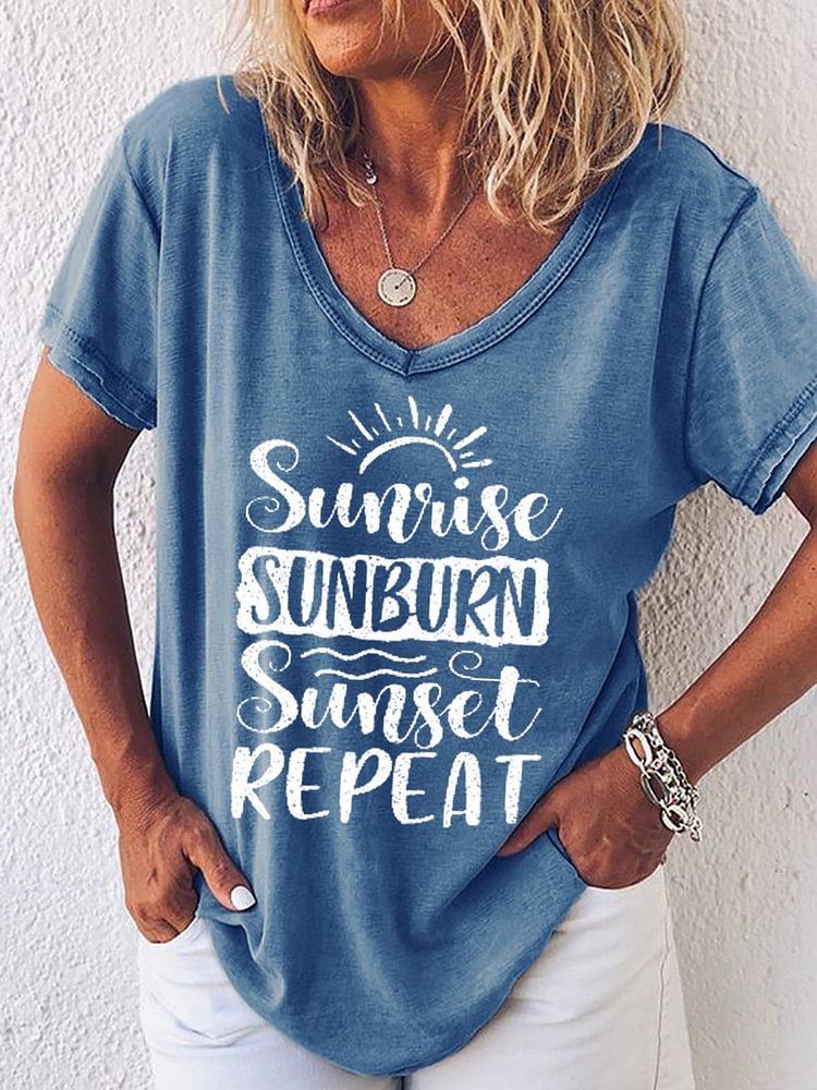 Bestdealfriday Sunrise Sunburn Sunset Repeat Women's T-Shirt 11807275