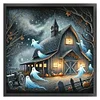 (Multi-Style)Halloween Haunted House-11CT Stamped Cross Stitch 50*50cm/19.69*19.69in tapestrymarket