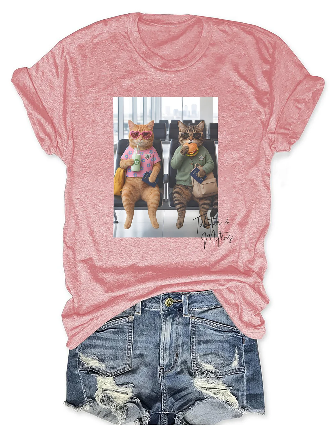 Tabitha & Mittens Hey Cool Cats T-shirt