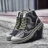 Cool Casual Round Toe Camouflage Shoes / Fashion Canvas Boots for Men