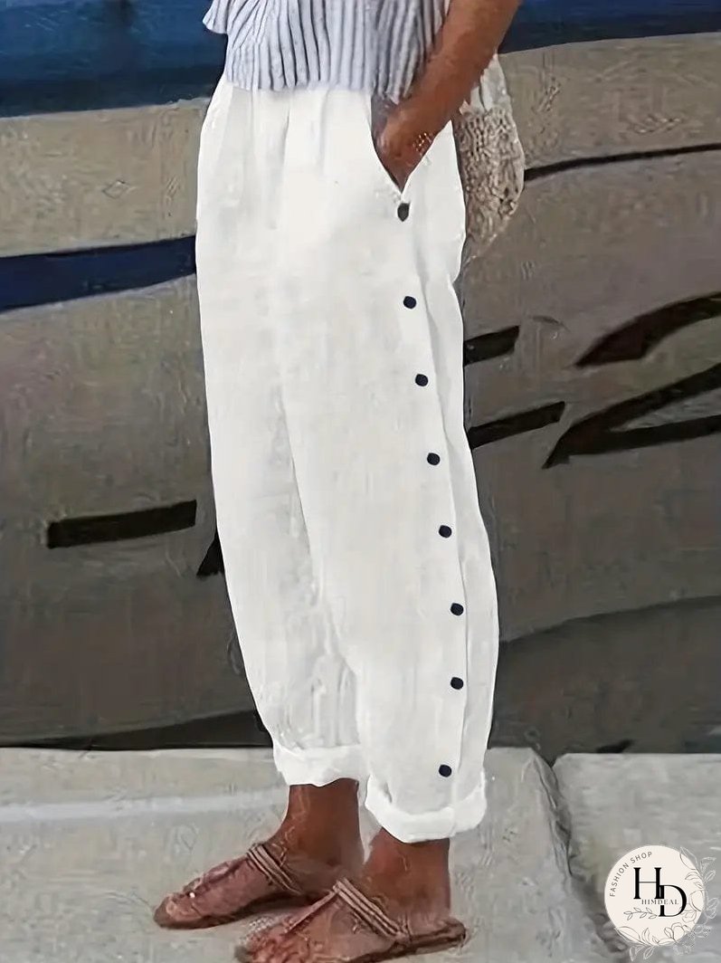 Summer Casual Striped Trousers