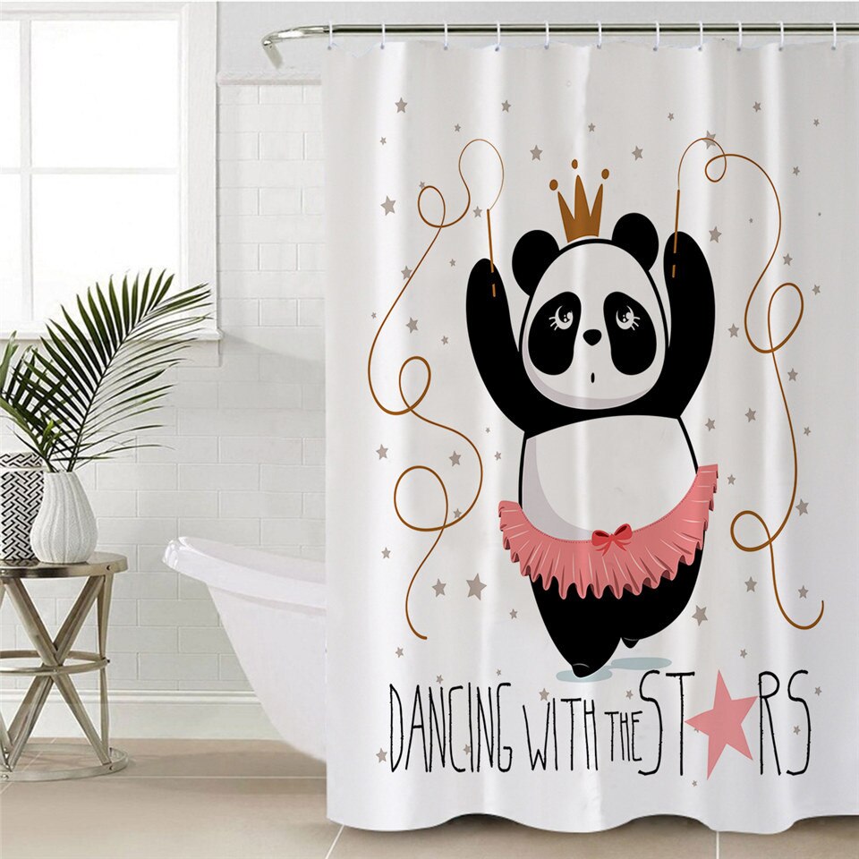 

Panda - Print Shower Curtain, 180*200cm, 501 Original