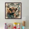 Highland Cattle-14CT Stamped/Counted Cross Stitch 40*40cm