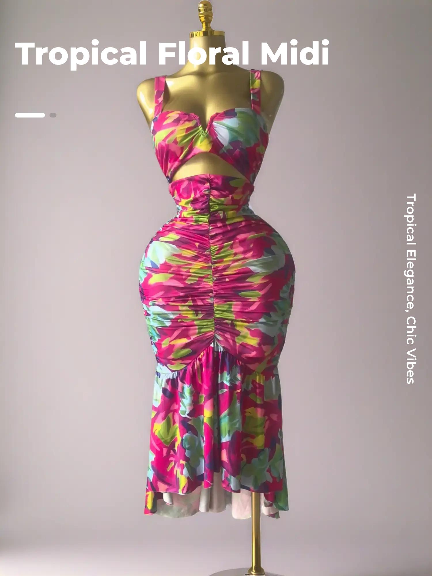 PULKRITU Elegant Women's Tropical Floral Print Cut Out Ruched MIdi Prom Dress, Summer Birthday Party Outfit Club Cocktail Gown, Lady Casual Skirt,Female Brunch Dresses,Graduation Dresses PULKRITU Elegant Women's Tropical Floral Print Cut Out Ruched MIdi Prom Dress, Summer Birthday Party Outfit Club Cocktail Gown, Lady Casual Skirt,Female Brunch Dresses,Graduation Dresses