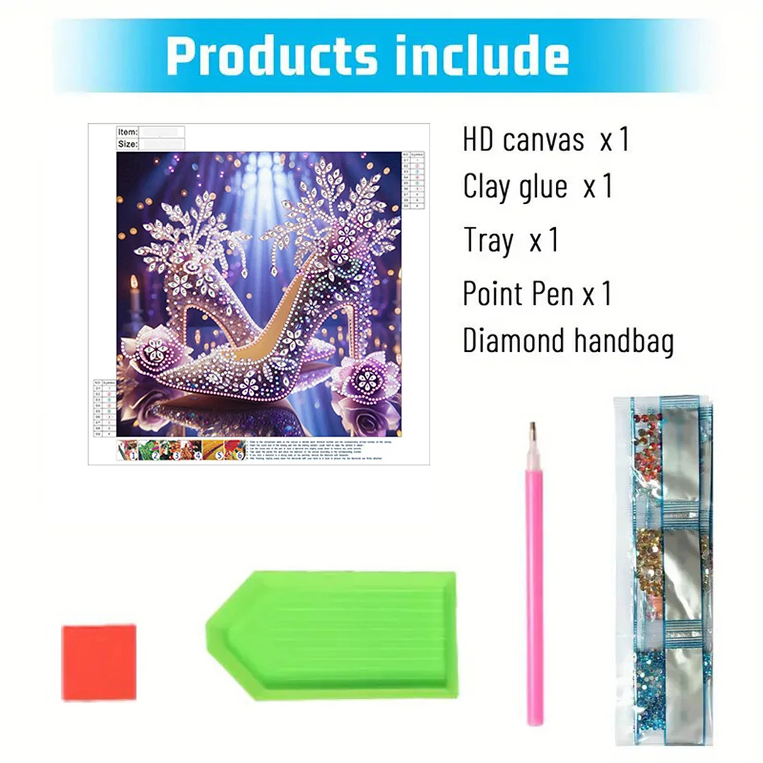 Dream High Heel - Diamond Painting - Partial Special Shaped Drill(Canvas|30*30cm)