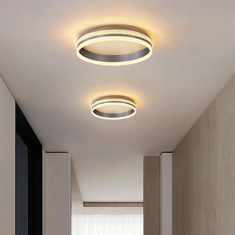 Quinn Modern Ring Metal Acrylic Flush Mount Ceiling Lights