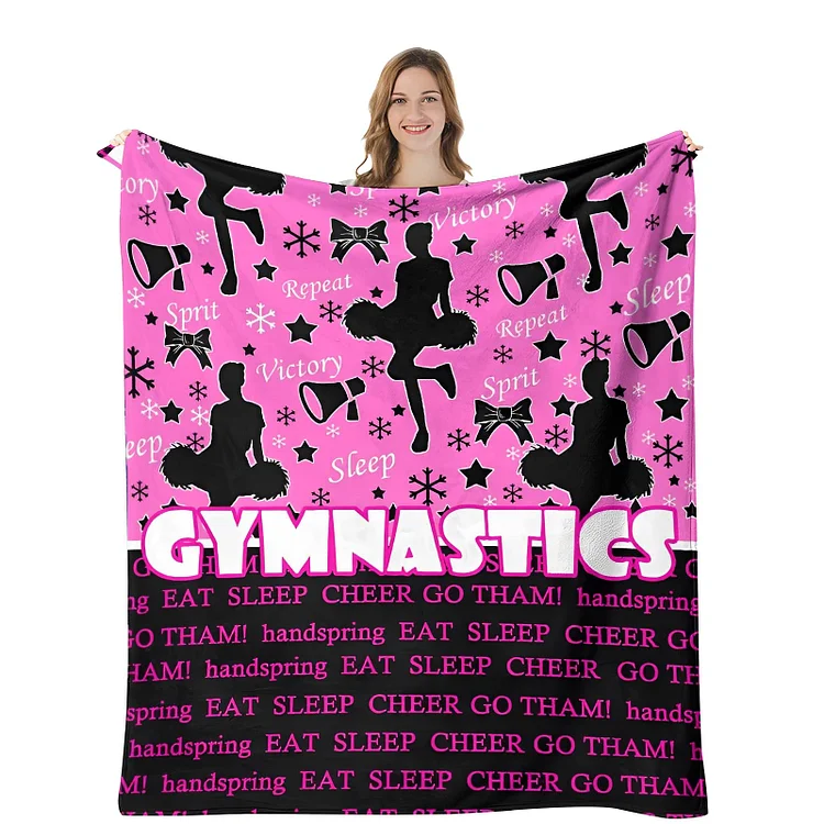 Personalized Cheer Blanket For Comfort & Unique|BKKid288[personalized name blankets][custom name blankets]