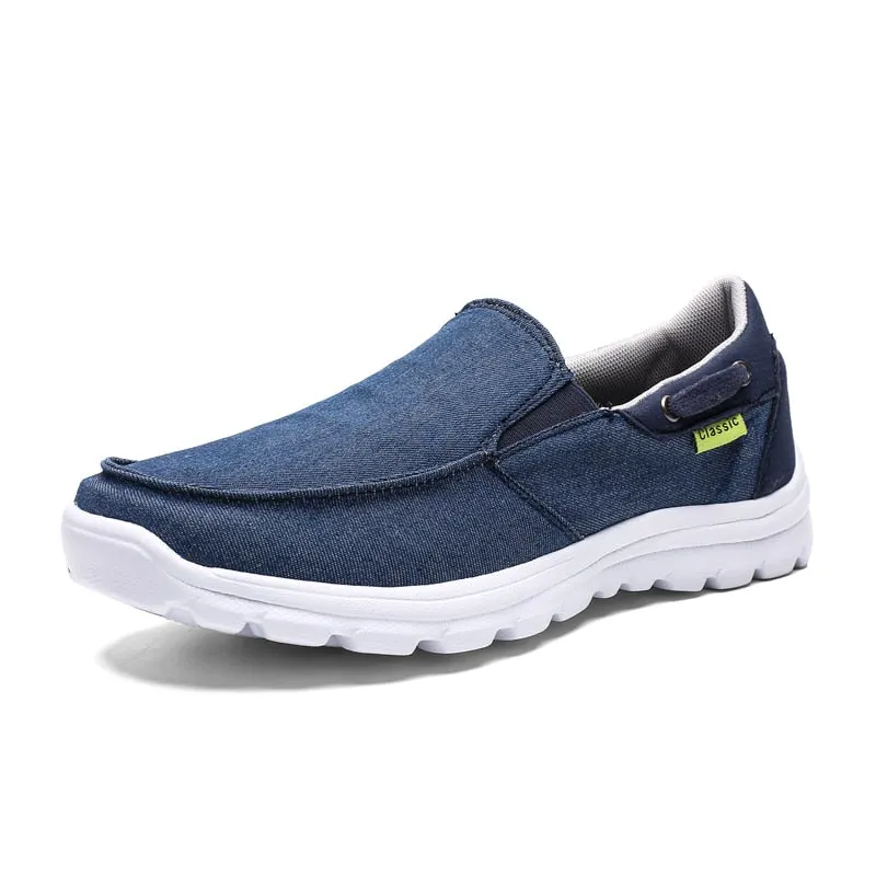 Spring New Fashion Men Canvas Shoes Outdoor Trend All-match Flats Shoes Breathable Slip-on Hard-wearing Footwear Comfort Casual