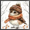 Winter Bird-11CT Stamped Cross Stitch Kit(40x40cm)