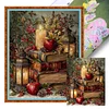 Christmas Books-11CT Stamped Cross Stitch 40*50cm/15.75*19.69in