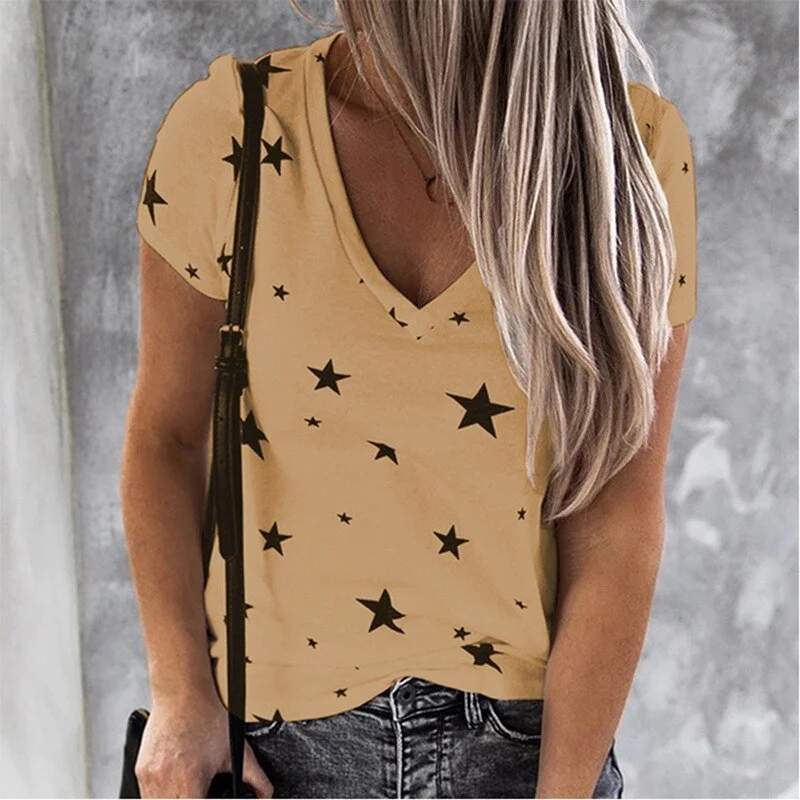 Heart Print Women Shirt Blouse Plus Size 2020 Casual Summer Short Sleeve Loose Shirt Ladies Streetwear Tops Blusa Clothing