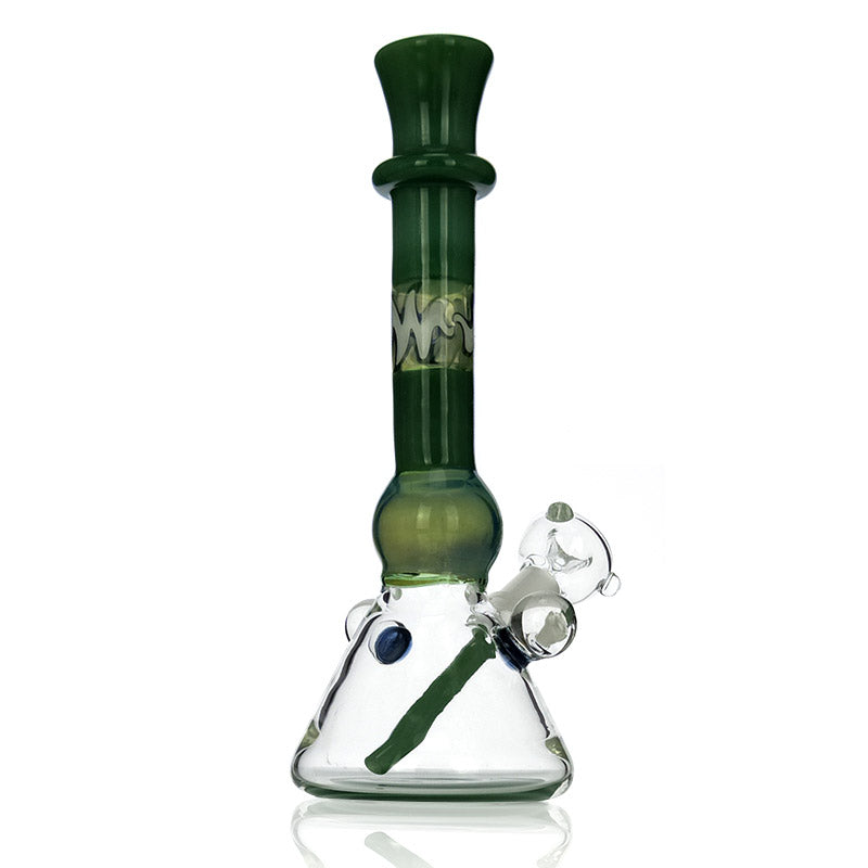 Beaker Water Pipes 8.5" Glass Pipes Green Somking Pipe