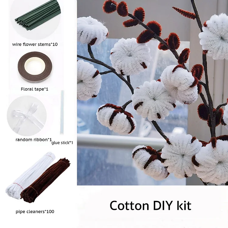 DIY Pipe Cleaners Kit - Cotton