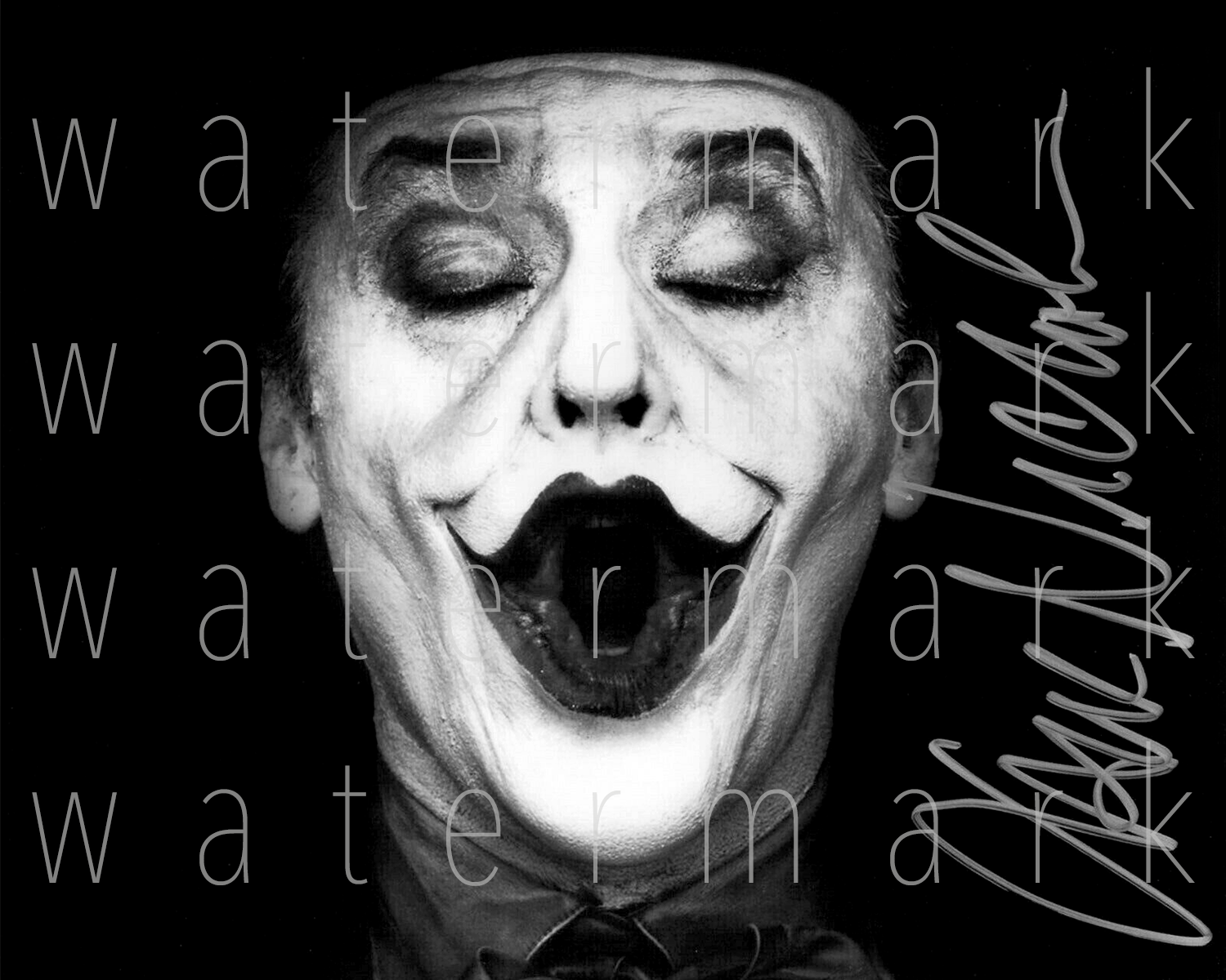 Jack Nicholson Joker Batman signed 8X10 Photo Poster painting picture poster autograph RP