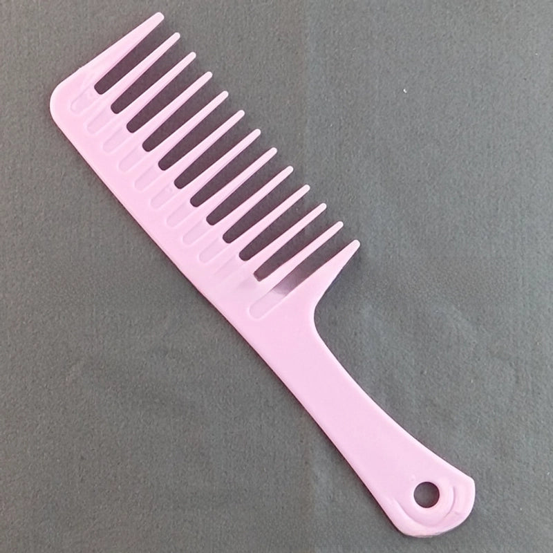 Factory Direct Supply Small Commodity Daily Curly Hair Hair Household Plastic Big Tooth Comb Big Wave Shape Wide Tooth Comb
