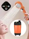 Outdoor Camping Shower Waterproof Rechargeable Portable Electric Shower Pump