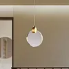 Modern LED Pendant Light Chandelier Long Hanging Light Gold for Office Entrances