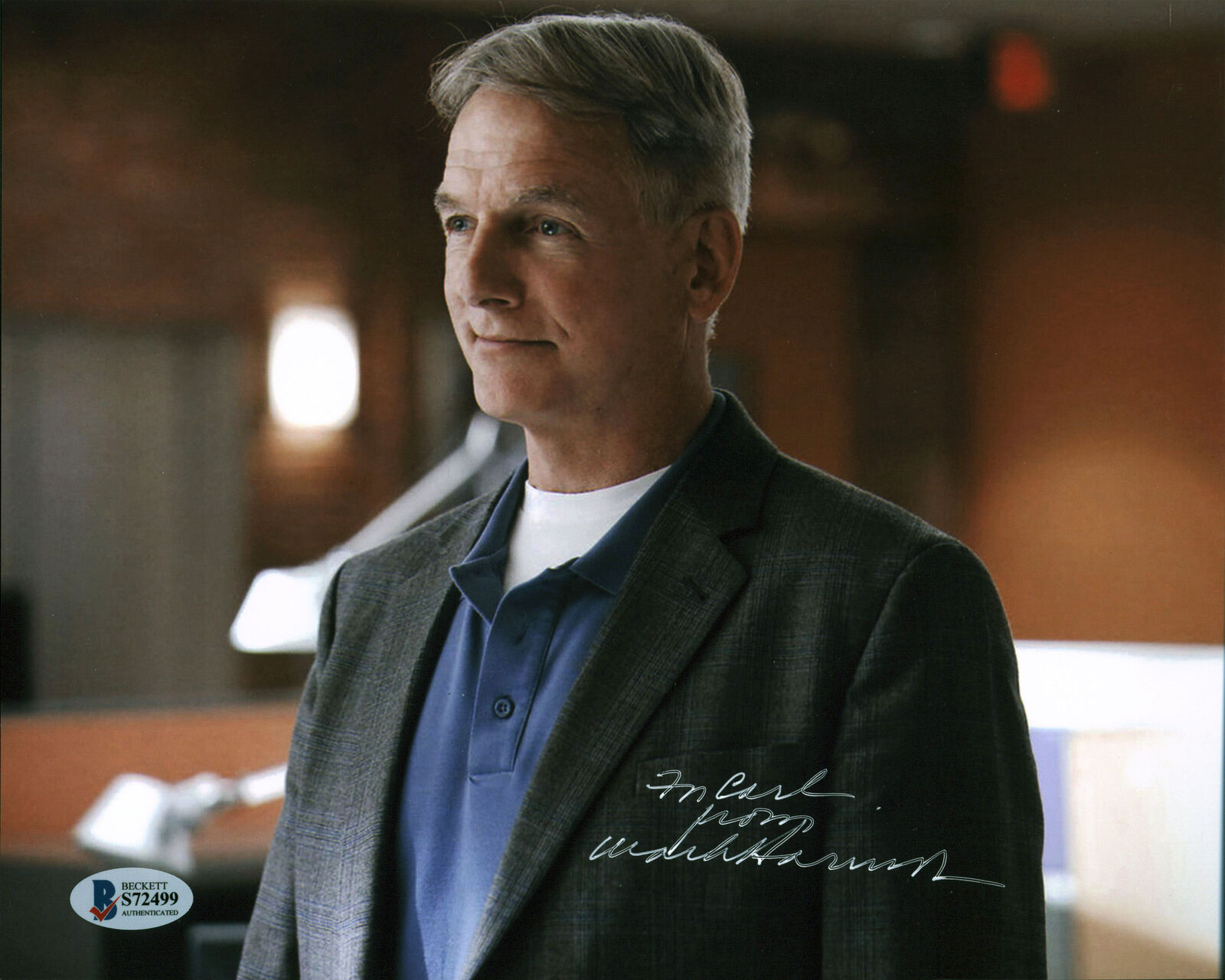 Mark Harmon NCIS Authentic Signed 8x10 Photo Poster painting Autographed BAS #S72499