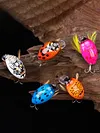 5Pcs Cicada Bait 3.8cm 4g Fishing Lure Artificial Ladybug Fishing Bait Hard Bait