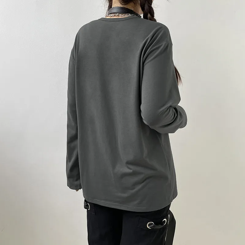 Star sleeves knit denim contrast (Top)