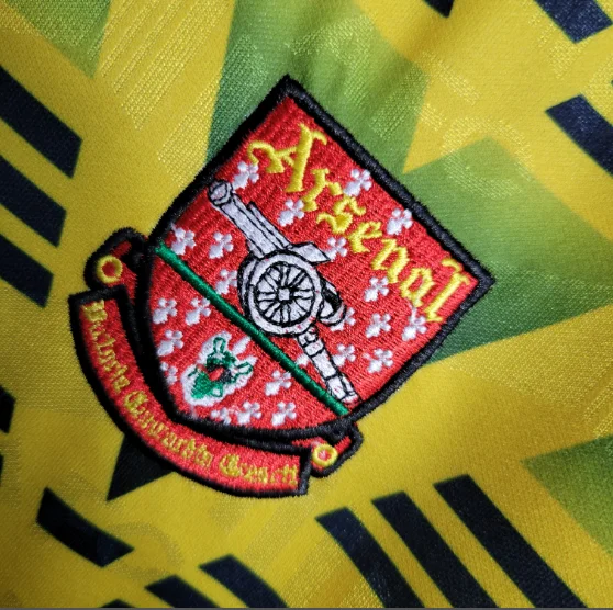 Retro 1991-93 Arsenal away Long Sleeve Thai version Football shirt