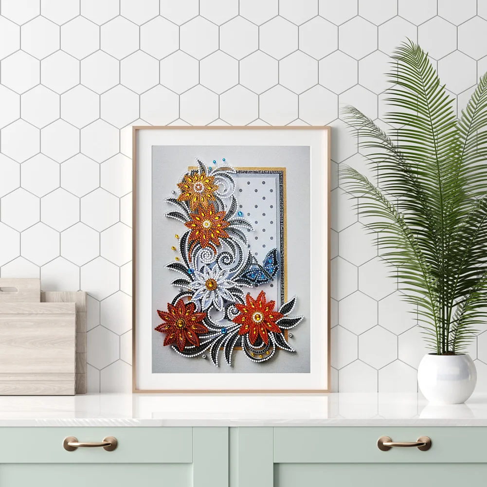 Diamond Painting - Special Shaped Drill - Flower(30*40cm)