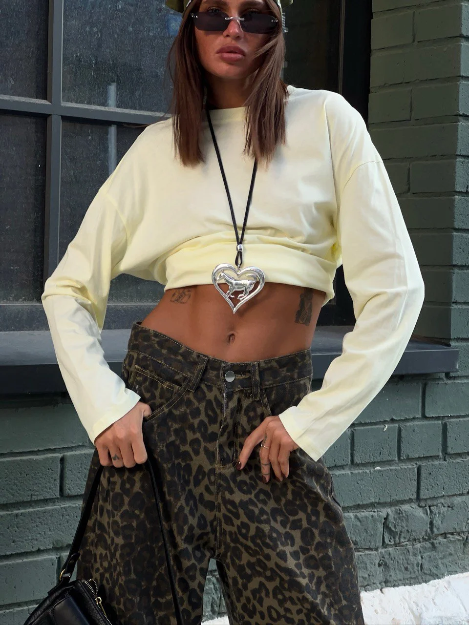 Athvotar Athvotar Fine Comb Cotton Solid Long-Sleeved T-Shirt Women Hot Loose Leisure Collar Top High Quality