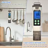 4 in 1 Digital Water Tester ORP/H2/PH Temp Meter for Hydroponics Pool Aquarium