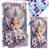 Cute angel girl Full DIY 5D rond pierres gem art kits de peinture diamant pour adultes/d&eacute;butants id&eacute;es cadeaux d&eacute;co murale maison 15,75x27,56in