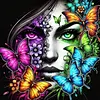 Diamond Painting -DIY Round Drill Butterfly Girl(40x40cm)